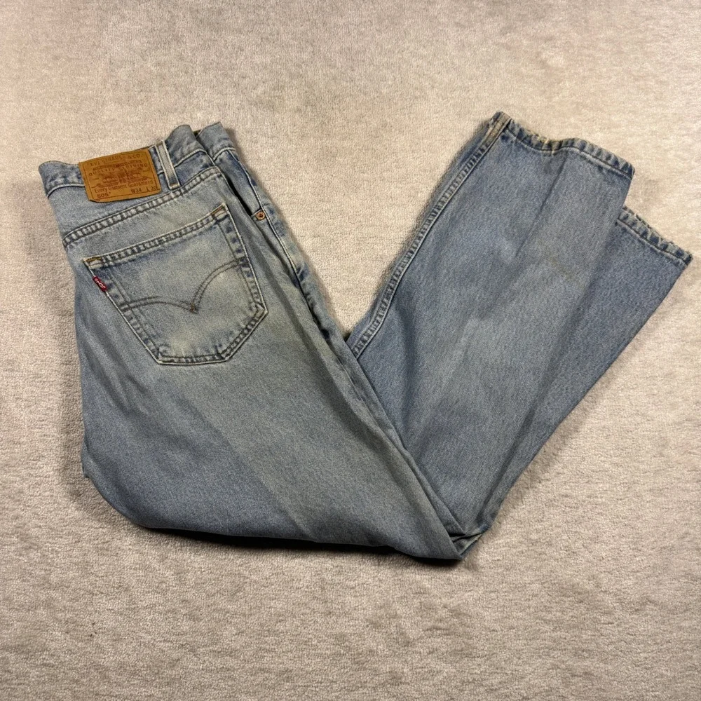 Levi's Jeans Men 34x30 Light Blue 505 Regular Fit Straight Leg Vintage 90s Denim